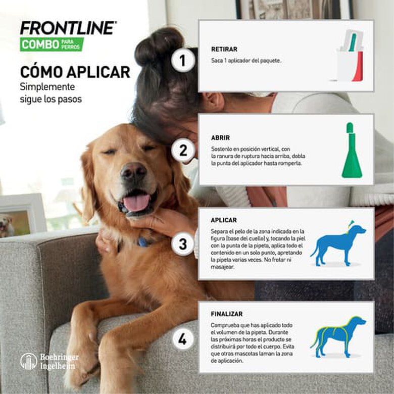 Frontline Combo Pipetas Antiparasitarias para perros medianos, , large image number null